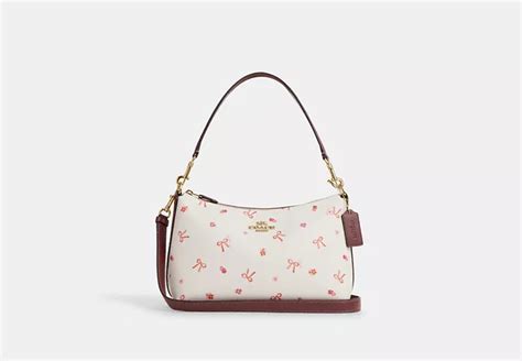 coach shoulder bag bow